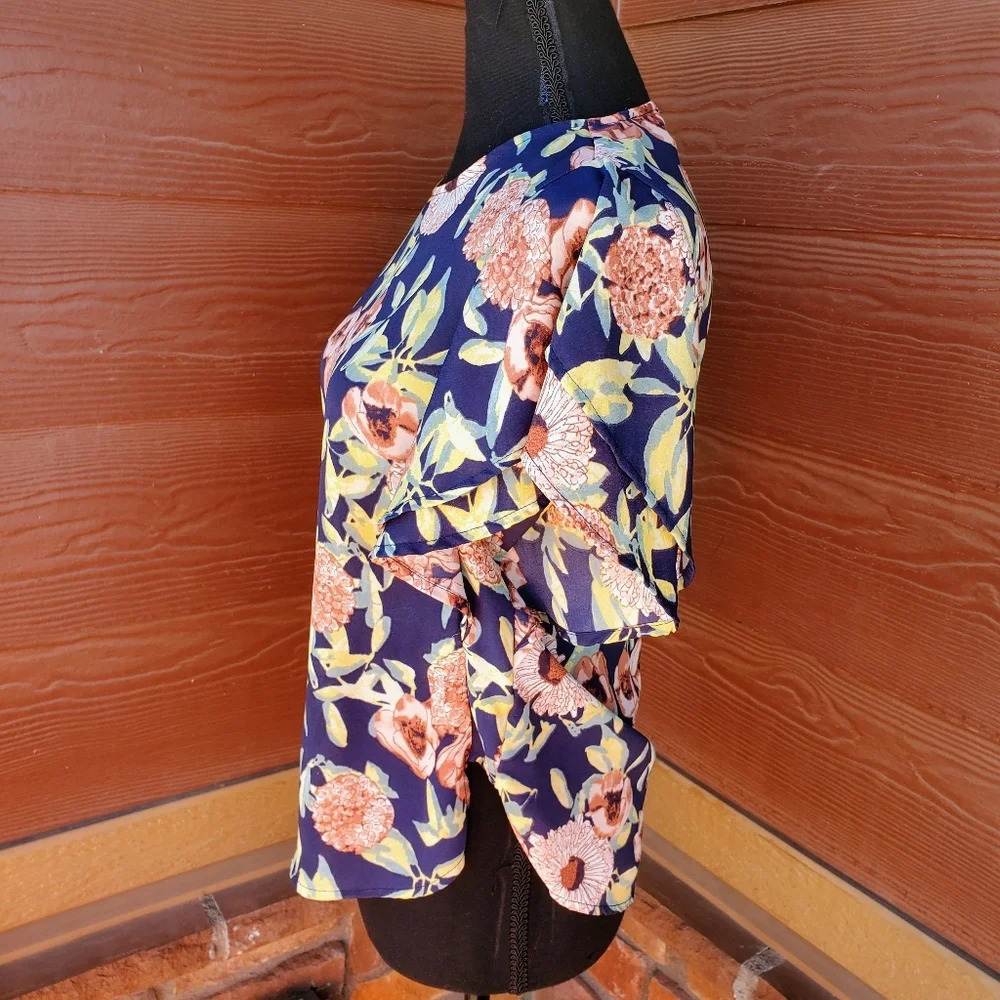 June & Hudson Floral Women's Blouse Size Small - Picture 5 of 11